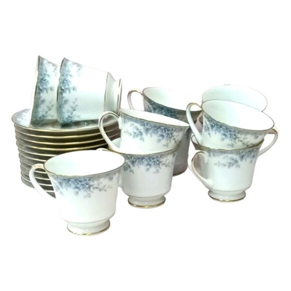 Vintage Noritake Philippines Avalon 3390 Footed Cup and Saucer - Picture 10 of 10